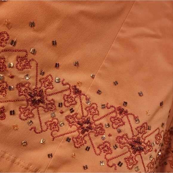 Dialogue pink bead detail midi skirt size 4 - Picture 4 of 6